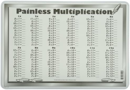 Painless Learning Multiplication Tables Placemat, Large, Multicolor - Image 2
