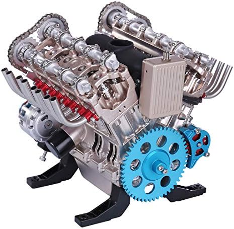 V8 Engine Model Kit, 500PCS Mini 1:3 V8 Metal Engine Model, Educational Physics Experiment STEM Toys - Image 7