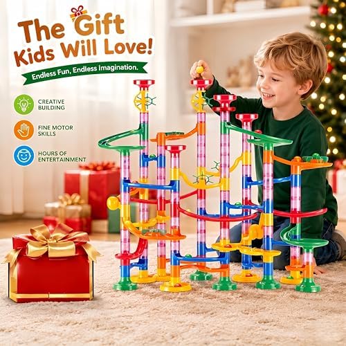 Marble Run,133PCS Track Creative Construction Building Game Toy - Image 7