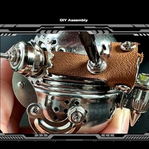 3D Steampunk Mechanical Metal Puzzle Kit: DIY Owl Model - 3D Jigsaw Assembly Kit, Handmade Craft Collection for Adults, Teens, Boys, and Girls(110+Piece) - Image 7