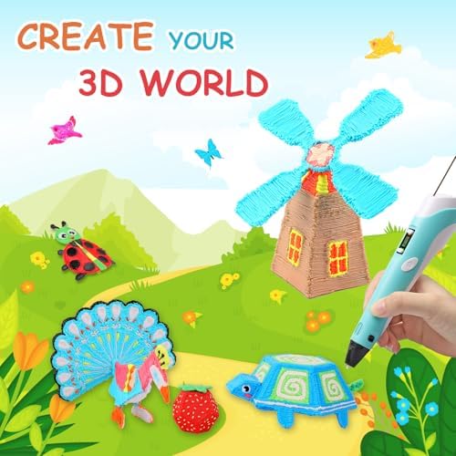 32 Colors 3D Pen PLA Filament Refills, 1.75mm High-Precision 3D Printing Pen Refills, 20 Feet Each (Total 640 Feet), Non-Toxic & Odorless, Works with Most 3D Pens (Not for 3Doodler) - Image 7