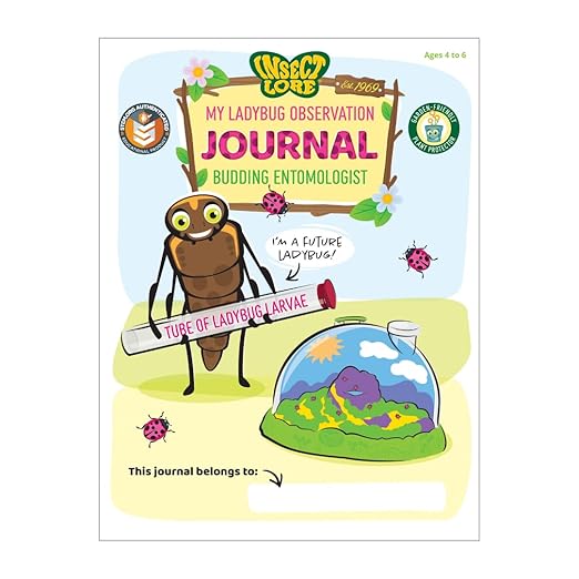 Insect Lore Ladybug Land – Live Ladybug Growing Kit with Pre-Paid Voucher for 10-15 USA Grown Larvae | STEM Educational Insect Habitat for Kids | Observe, Raise & Release Ladybugs