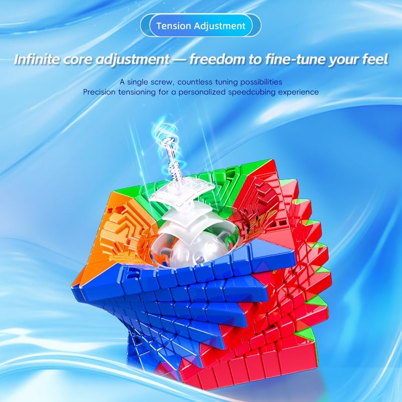 Bukefuno MoYu Meilong 9x9 Speed Puzzle Cube 9x9 Magic Cubes Moyu Stickerless Meilong 9x9x9 Cubing Classroom MF9 Speed Toys Cube - Image 5