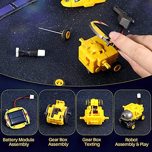 STEM Projects Kits for Kids Age 8-12, Solar Robot Space Kits Gifts for 8-14 Year Old Teen Boys Girls, Science Kits for Boys, 120Pcs Building Experiments Robots for Teenage Ages 9 10 11 13. - Image 7