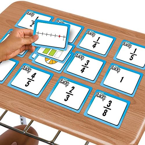 EAI Education Math Stacks Fraction Equivalence Game: Grades 3-5 (Pack of 4) - Image 3