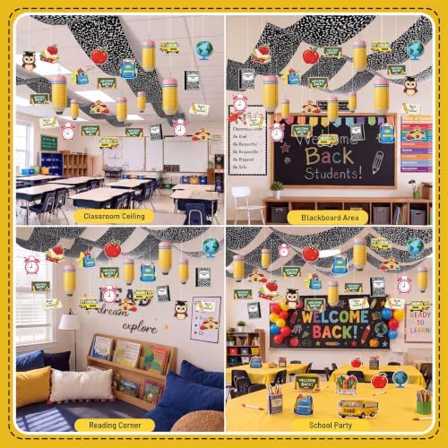 68 Pcs Back to School Pencil Decoration for Classroom Hanging - Image 6