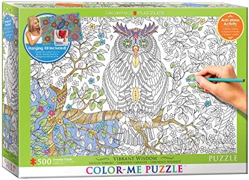 EuroGraphics Vibrant Wisdom Color Me Puzzle (500 Piece) by EuroGraphics