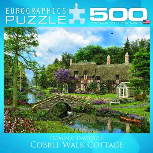 Cobble Walk Cottage by Dominic Davidson Puzzle, 500-Piece - Image 4