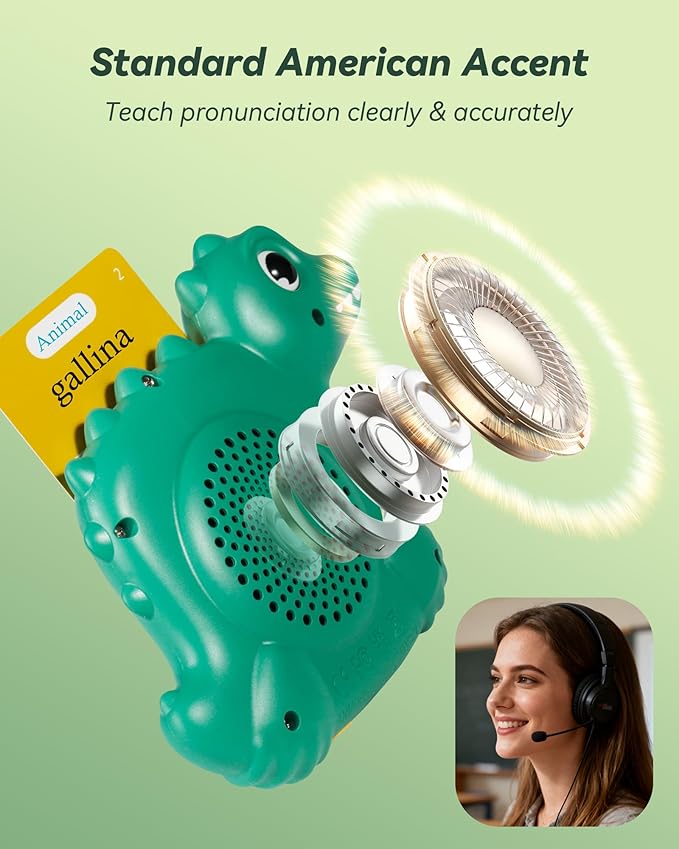 Bilingual Spanish and English Talking Flash Cards for Toddlers 1-3, Montessori Learning Toys with 31 Themes, Pocket Speech Toys for Language Development, Autism Speech Therapy Toys, Sensory Learning