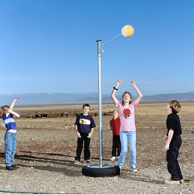 Tetherball, 2 Set in 1 Tether Balls and Rope Set,Replacement Tetherball for Adults Backyard Outdoors