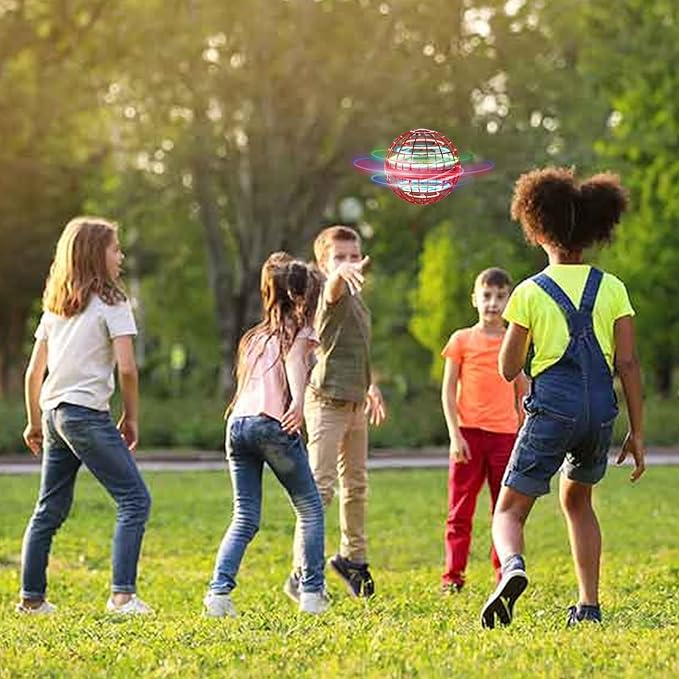 OKPOW Galaxy Ball Hover Orb Drone: Flying Orb Ball Hover Boomerang Ball for Kids - Globe Cosmic Galactic Fidget Spinner- Fly Floating Ball for Christmas