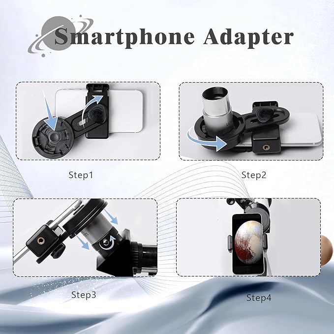 Telescopes for Adults Astronomy, 80mm Aperture 600mm Refractor Telescope for Beginners, Compact Portable Travel Scope