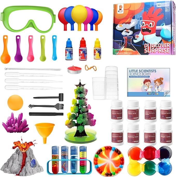 Children's Science Kit - STEM Chemistry Experiments, Fun Hands On Lab Activities, Educational Learning Toy for Kids Home School Classroom, Interactive Science Set, 132 Experiment Projects