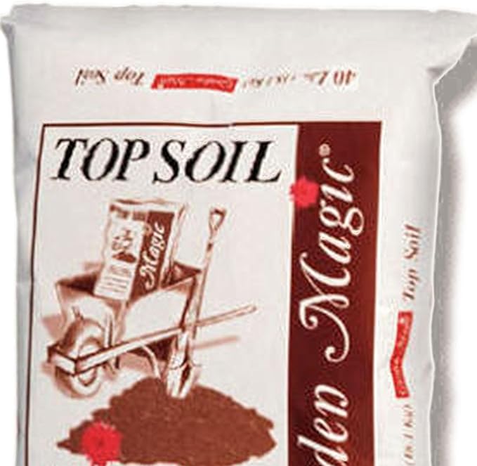 Michigan Peat 40 Pound Bag Garden Magic Organic Planting Potting Top Soil Blend Mix for Indoor and Outdoor Gardening and Landscapes, White