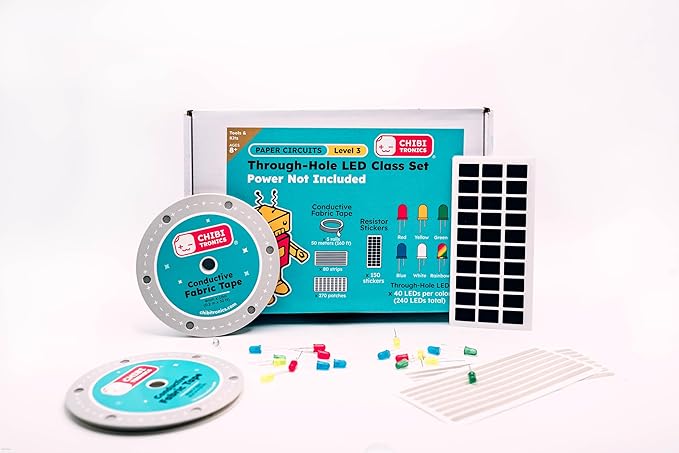 Through-Hole LED Class Set (Power NOT Included) 40 Students - Paper Circuits Level 3