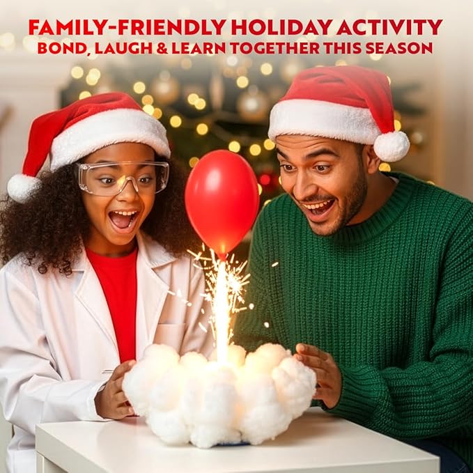 Playz Kaboom! 50+ Explosive Science Experiments Kit for Kids Age 8-12 with 25 Playz Lab Token Experiments - Chemistry Set STEM Learning & Educational Toys & Gifts for Boys, Girls, Teenagers & Kids