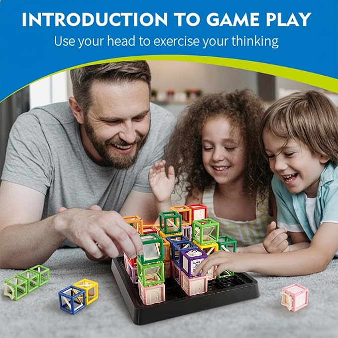 2025 New Maze Reasoning Game, STEM Toys for Ages 8-13 with 60+ Challenges Puzzle Game, Board Games for 8-13 Years Old Children Gift, Learning Education Toys for Space & Logic - 25 Pcs