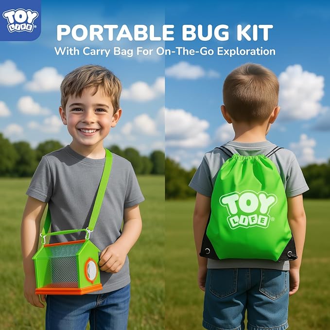 TOY Life Kids Explorer Kit with Bug Catcher for Kids, Bug Catching Kit with Bug Toys, Kid Safari Vest & Hat, Compass, Binoculars, Magnifying Glass, Educational Outdoor Toys Boys Kid Adventure Kit