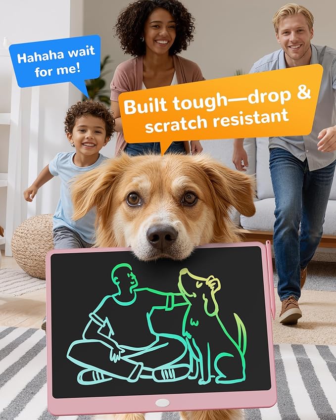 KOKODI LCD Writing Tablet, 16 Inch Colorful Toddler Doodle Board Drawing Tablet, Erasable Reusable Electronic Drawing Pads, Educational and Learning Toy for 3-6 Years Old Boy and Girls