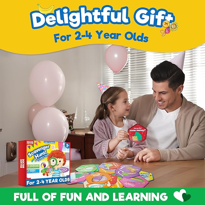 Doctor Jupiter Scavenger Hunt | Toys for Ages 2-4 | Christmas, Birthday Gift for 2 Year Old Boys and Girls | Toddler Toys for 2-3-4 Year Old | Learning & Education Toys