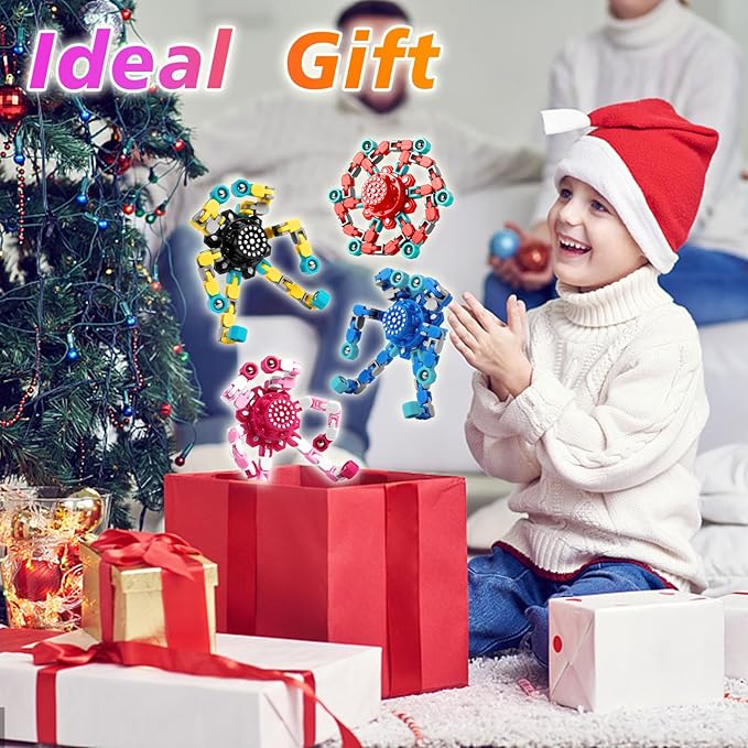 Fidget Toys, Transformable Fidget Spinners,Autism ADHD Stress Relief Sensory Toys for Boys and Girls Age 8-12 (Transformable Fidget Spinners -8 PC)