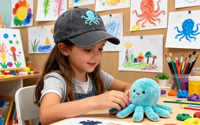 Adjustable Embroidered Animal Baseball Hat for Toddler Kid