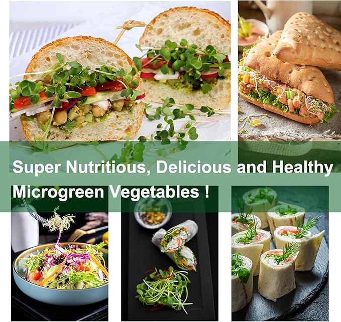 32 PCS Microgreen Mats, 5" X 5" Plant Grow Mat Hydroponic Grow Pads Microgreens Sprouting Mats Microgreens Kit for 1020 Germination Trays Wheatgrass Sprouts