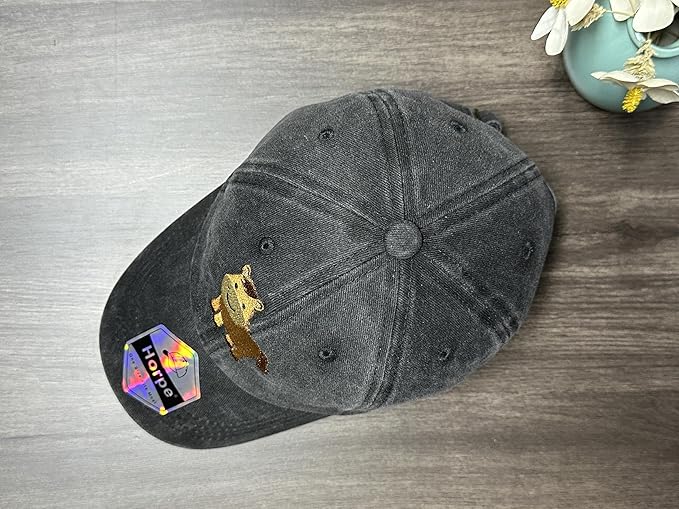 Adjustable Embroidered Animal Baseball Hat for Toddler Kid