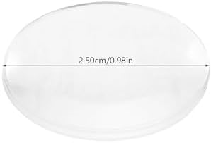 iplusmile 60Pcs Transparent Convex Lens Set 0.98 in Double-Sided Biconvex Optical Lenses for Physics Teaching Classroom Experiments Science Education Supplies - Image 2