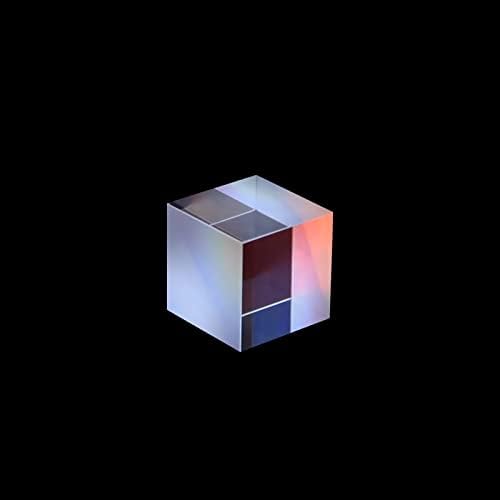 Optical Part For Dichroic Glass X-cube 20mm Color Glass Prism Beam Combiner Optical Prism Four Sided Cube Rainbow Glass Light Gift - Image 3