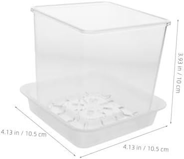 Yardwe 1set Clear Plant Pots with Drainage Holes Transparent Hydroponic for Boys and Girls Educational Gardening Tool for Root Observation and Plant Growth - Image 2