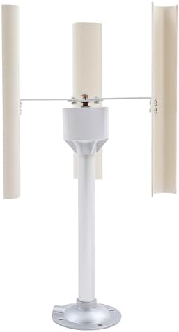 Vertical Axis Wind Turbine, 12V 40W 3-Phase Permanent Magnet Motor, DIY Wind Power Generator Kit with Low Noise ABS Blades for Home, Science Education, Off-Grid Projects by FIURSTUR