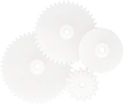Fielect 60Pcs Plastic Gear Kit DC Motor Gears Kit DIY Gear Assortment Accessories Set for Motor Robot Various Gear Axle Belt Bushings - Image 4