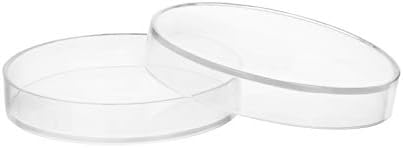 EISCO Polypropylene Petri Dishes with Lids - 95mm (3.75") Dish Diameter, 100mm (4") Lid Diameter, 13mm (0.5") Depth - Reusable Dishes by EiscoLabs