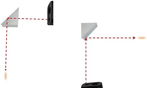 25 mm Glass Right Angle Triangle Prism, Coated Reflecting Prism, Right Angle Prism Mirror, Component for Precision Optical Instruments - Image 5