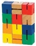 Wooden Twist Cubes Puzzle Fidget Multi Colored Flexi Puzzle Stretch, Twist, and Lock Bending Brain Teaser Fidget Sensory Toys for Kids, Stocking Stuffer and Party Favors Finger Fidget (6 Fidgets) - Image 4