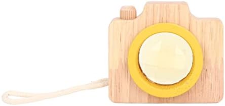 Kikumi Magic Kaleidoscopes Bee Eye Effect Kaleidoscopes, Wooden Prism Lens Toy Birthday Gift For Boys And Girls (Yellow) by Unknown