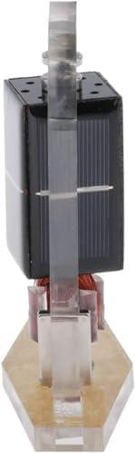 Electromagnetic Magnetic Levitation Solar Revolving Door Light Energy Rotation High Speed Solar Motor Vertical Vertical Solar Mini Solar Mendocino Motor Levitating Educational Model (Color : B) - Image 3