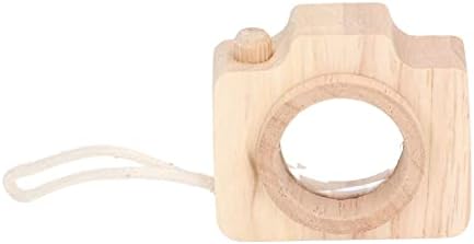 Toy Camera, Bee Eye Effect Prism Kaleidoscope Lens for Kids, Wooden Camera Toy with Small Size Portable Design for Toddlers Outdoor Play and Imagination Stimulation (Wood Color) - Image 2