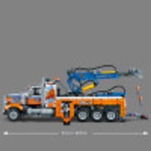 LEGO Technic Heavy-Duty Tow Truck 42128 with Crane Toy Model Building Set, Engineering for Kids Series - Image 5