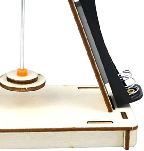 DIY Earthquake Alarm Science Experiment Kit STEM Toy for Kids 14cmx8cm Wood Mechanical Model - Image 4