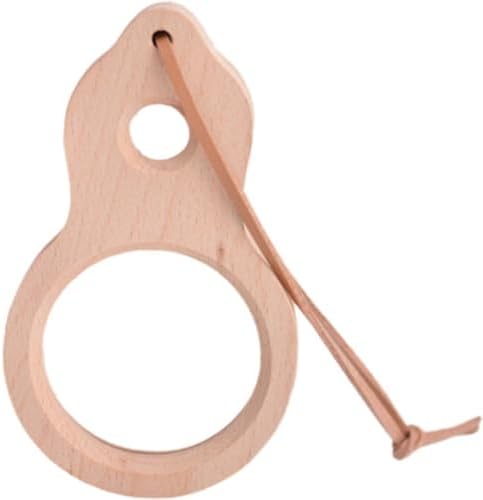 3X Wooden Magnifying Glass Mini Handheld Magnifier with Lanyard Hand Lens for Kids Outdoor Science Observation by Unknown