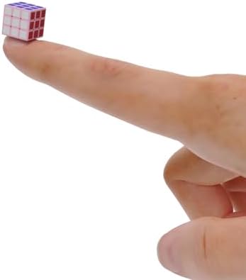 Mini 3x3 Speed Cube - Miniature Magic Cube Puzzle,Small Size | 3x3x3 Tiny Speed Cube Lab 1x1x1cm Smooth Smallest Cube Toy Gift for Cube Enthusiast,Kids and Adults by GrekelyrunSpeedCubeToys