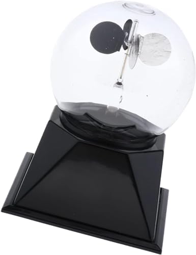 Solar-Powered Crookes Radiometer (Glass Windmill/Light Mill) - Heat & Electromagnetic Radiation Detector for Car, Office Decor & Science Demonstration - Image 2