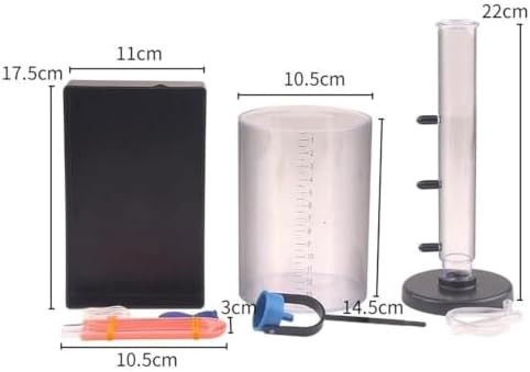 Liquid Pressure & Depth Demonstration Device, Physics Mechanics Experiment Apparatus, PP Material Hydraulic Principle Tool with Water Tank & Measuring Cup - Image 2