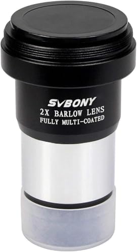 SVBONY 2X 1.25 inch Barlow Lens with Multi Coated Broadband Green Film with Five Color Filters Kit - Image 3