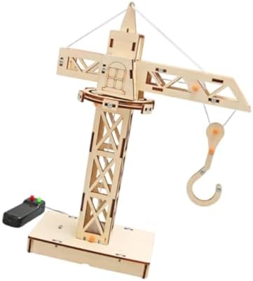 Wood Mechanical Building Toy, Stem Models Building Toy, Tower Cranes Science Experiments DIY for Teens, Children, Kids - Image 4