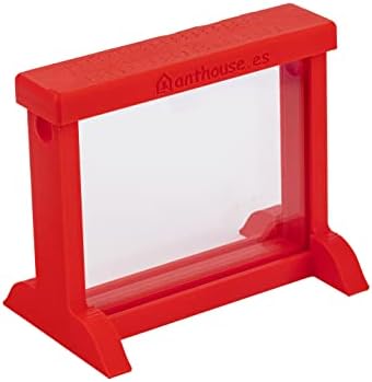 Anthouse - Basic Natural Sand Ant Farm - 3D Ant Terrarium - Acrylic Sandwich-Type - Foraging Box with Lid Included - Red Color - Image 3
