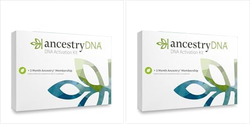 AncestryDNA Genetic Test Kit + 3-Month Ancestry World Explorer Membership: Personalized Genetic Results, DNA Ethnicity Test, Family History, Complete DNA Test, 3600+ Regions and Journeys (Pack of 2) by AncestryDNA