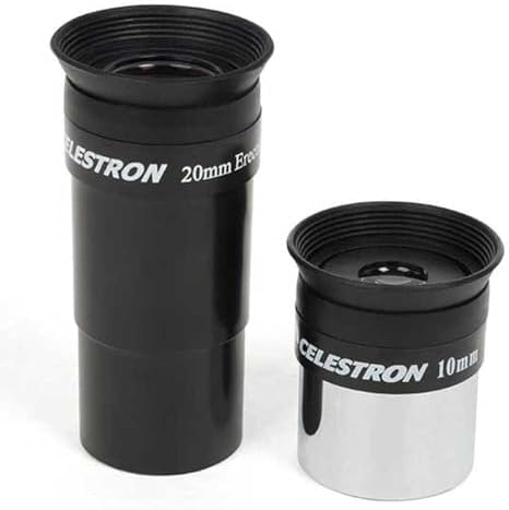 Celestron 31035 AstroMaster 76EQ Newtonian Reflector Telescope - Includes Two Eyepieces, Height-Adjustable Tripod and Deluxe Accessory Tray, Dark Blue - Image 3